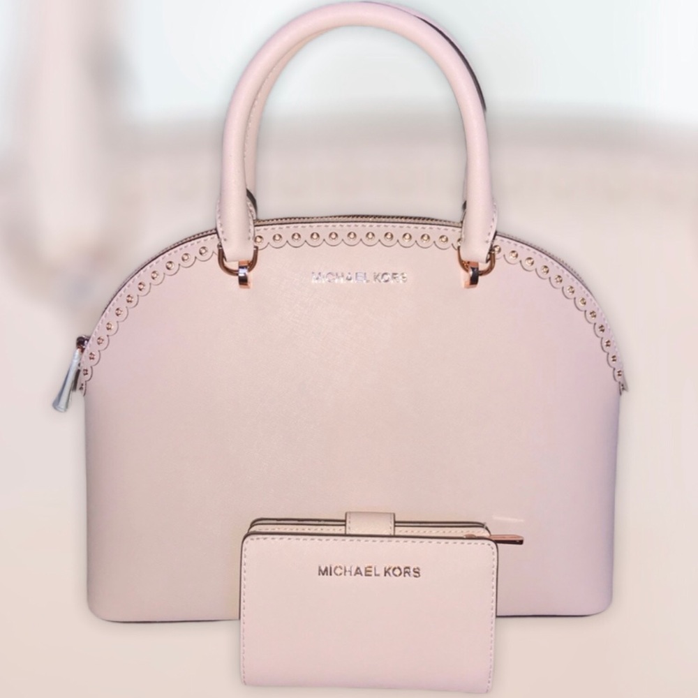 Michael Kors Emmy Large Dome Satchel & Wallet NWT